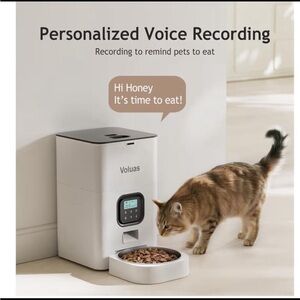 Voluas Automatic Pet Feeder with Voice Recording